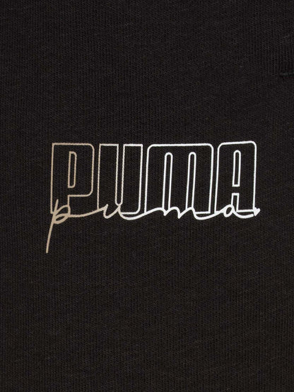 PANTALONE WIDE LEG BTS PUMA DA BAMBINA NERO