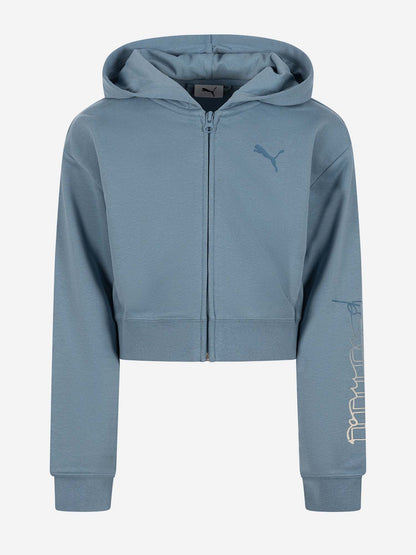 FELPA FULL ZIP BTS PUMA DA BAMBINA AVIO