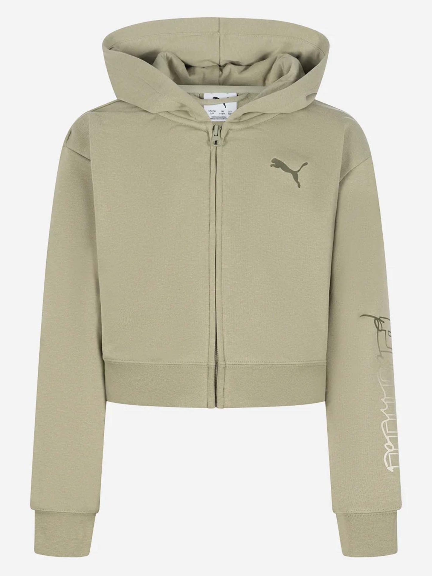 FELPA FULL ZIP BTS PUMA DA BAMBINA SALVIA