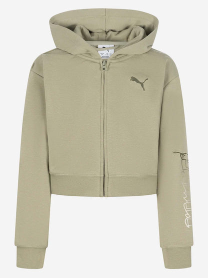 FELPA FULL ZIP BTS PUMA DA BAMBINA SALVIA