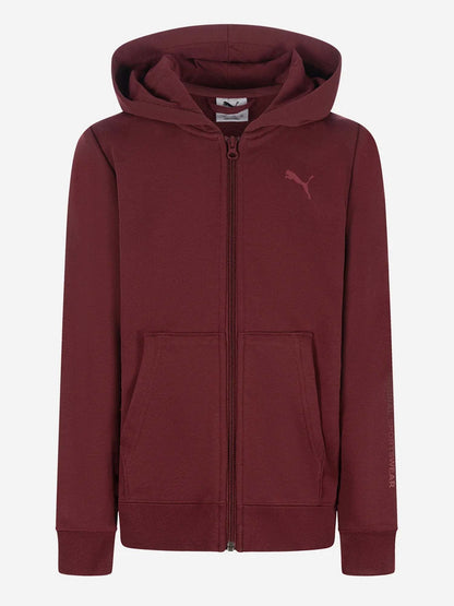 FELPA FULL ZIP BTS PUMA DA BAMBINO BORDEAUX