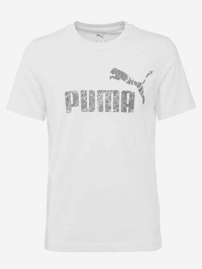 Puma B. T-Shirt BTS, t-shirt a maniche lunghe unisex bambino bianca
