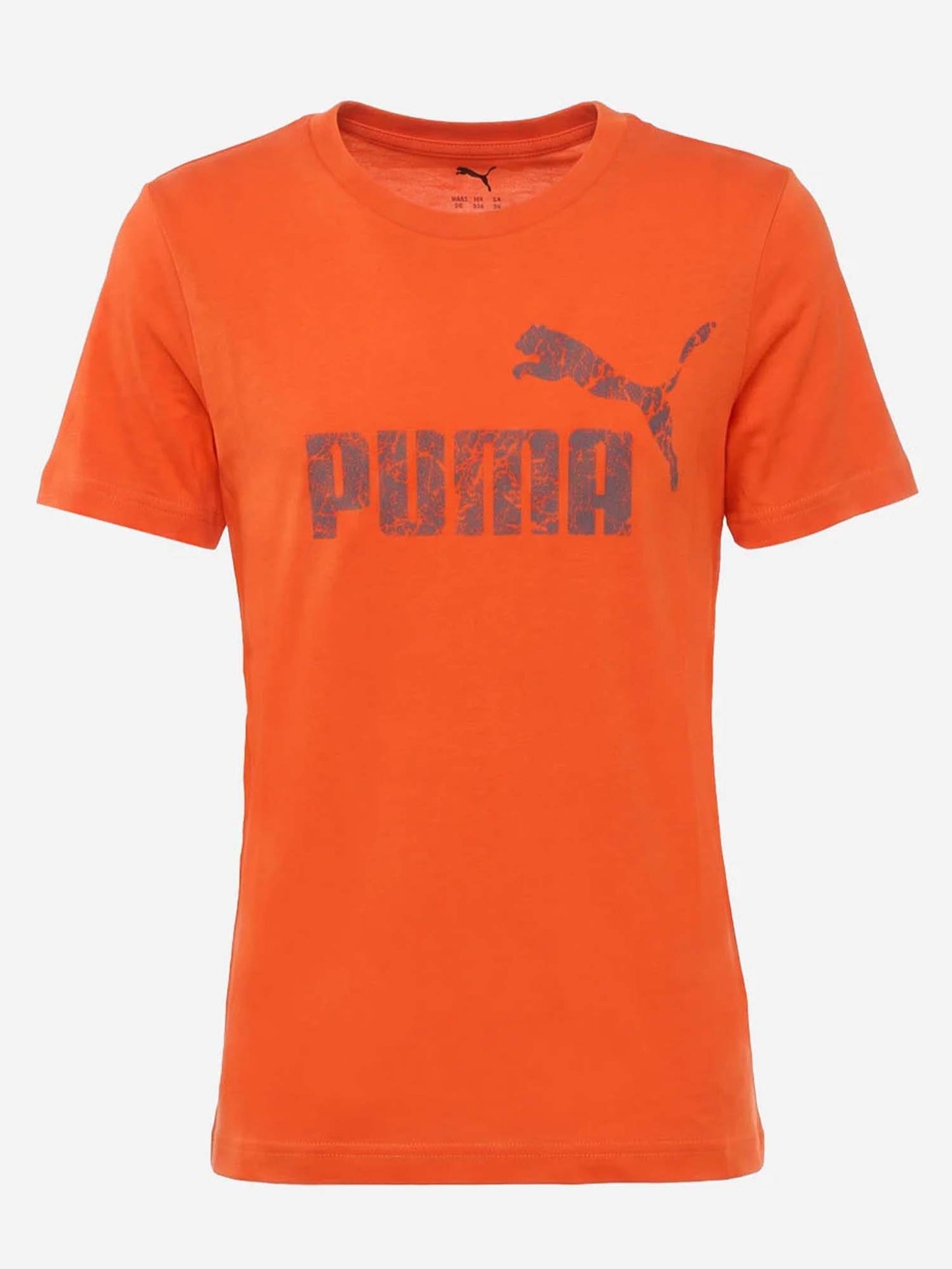 Puma B. T-shirt a maniche lunghe unisex bambino arancione