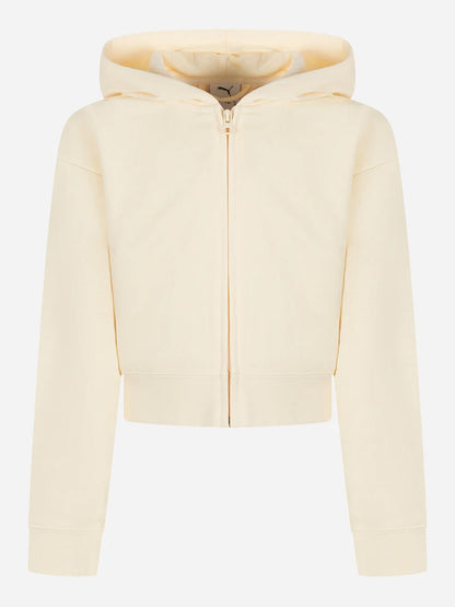 Puma G. Felpa Ft Bts, felpa unisex bambino crema
