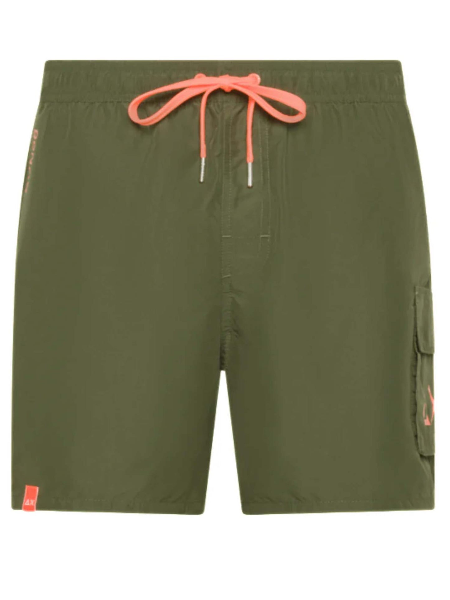 Bermuda da spiaggia verde uomo Sun68 con tasche funzionali