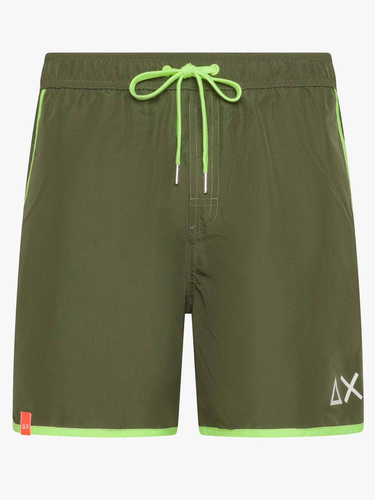 Bermuda da spiaggia Sun68 da uomo verde, stile casual