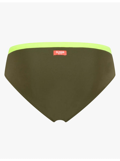 Slip da bagno verde Sun68 uomo per un'estate casual e funzionale