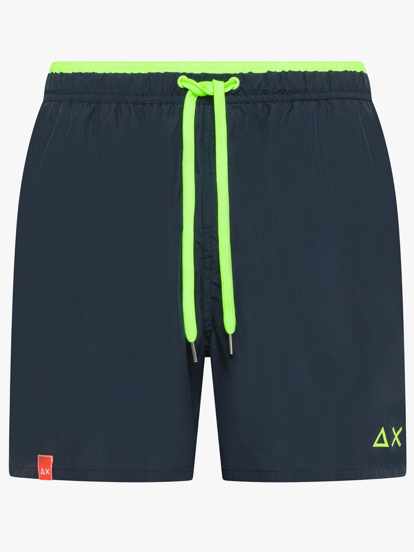 Sun68 boxer da spiaggia da uomo blu con dettagli vivaci