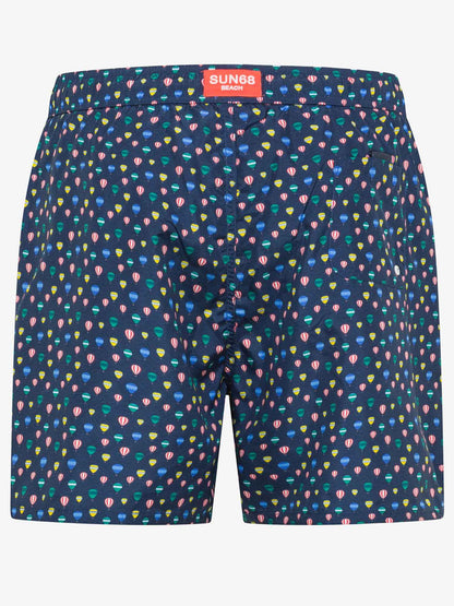 Sun68 bermuda da spiaggia da uomo in blu casual