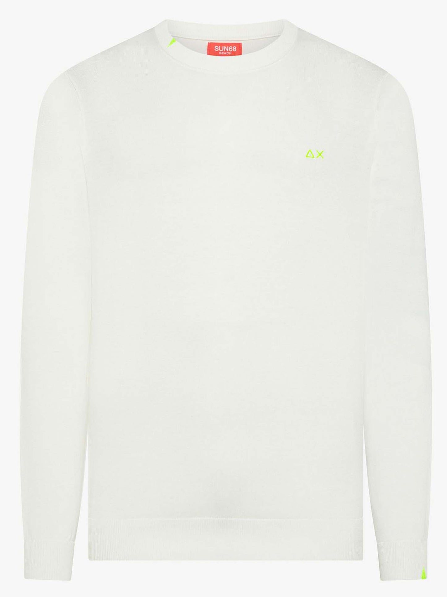 Maglia da uomo Sun68 in cotone bianca, essenziale e versatile