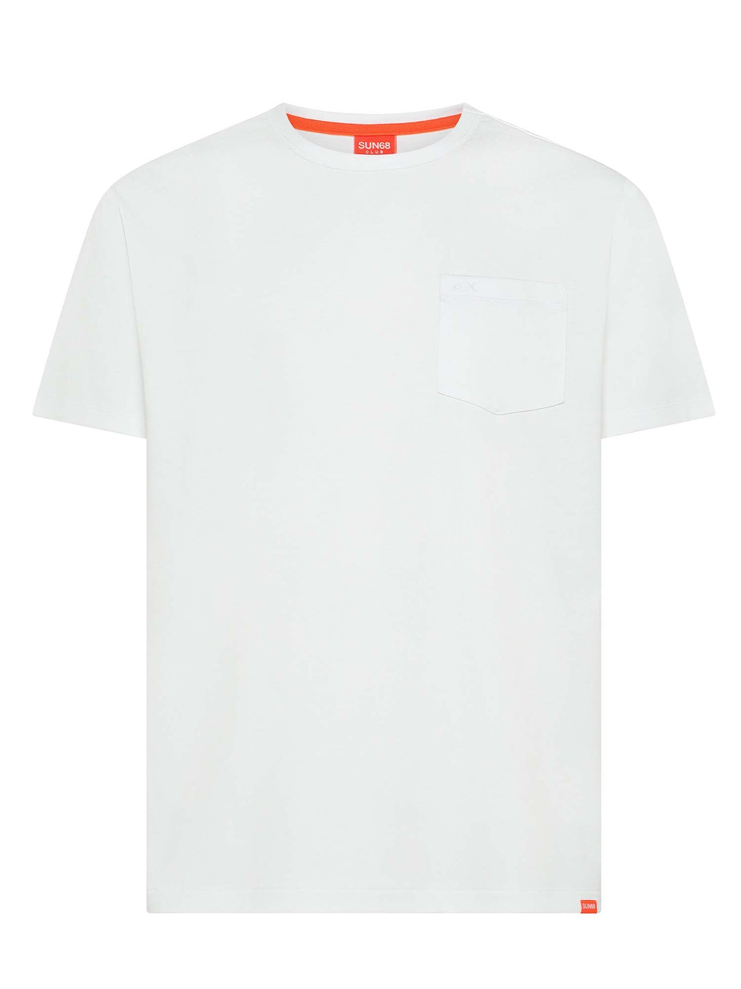 Sun68 T-shirt MM, t-shirt maniche corte da uomo bianca