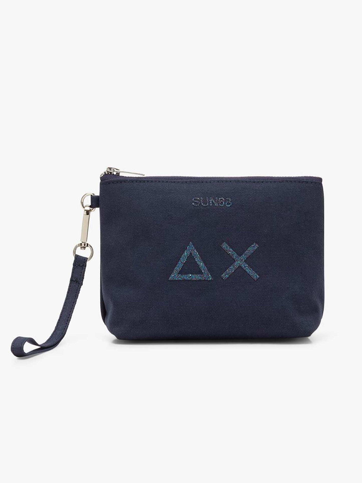 Sun68 pochette versatile in canvas blu da Donna adulto