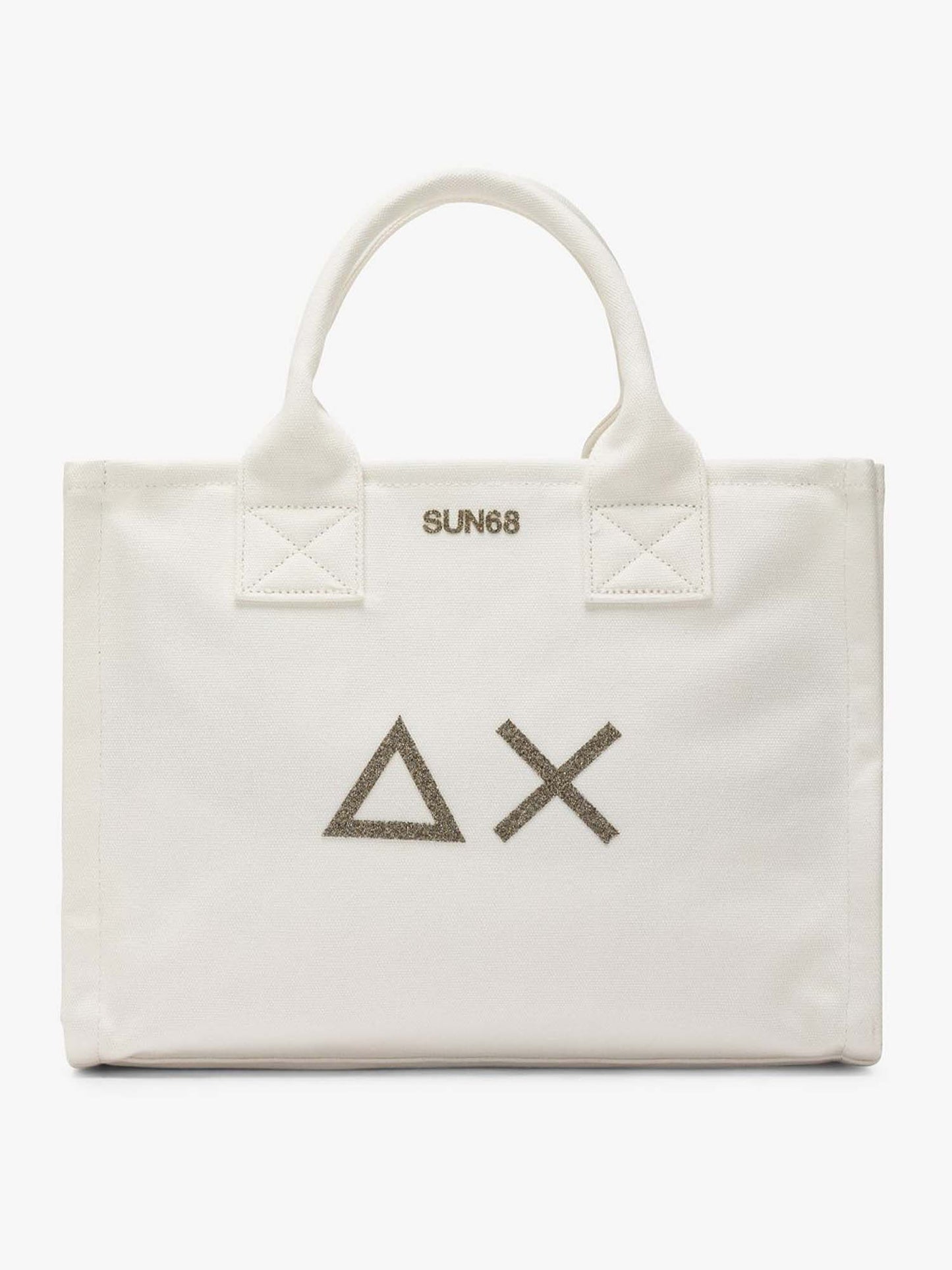 Sun68 Midi Bag Everyday, borsa da Donna in crema versatile e leggera