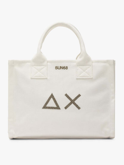 Sun68 Midi Bag Everyday, borsa da Donna in crema versatile e leggera