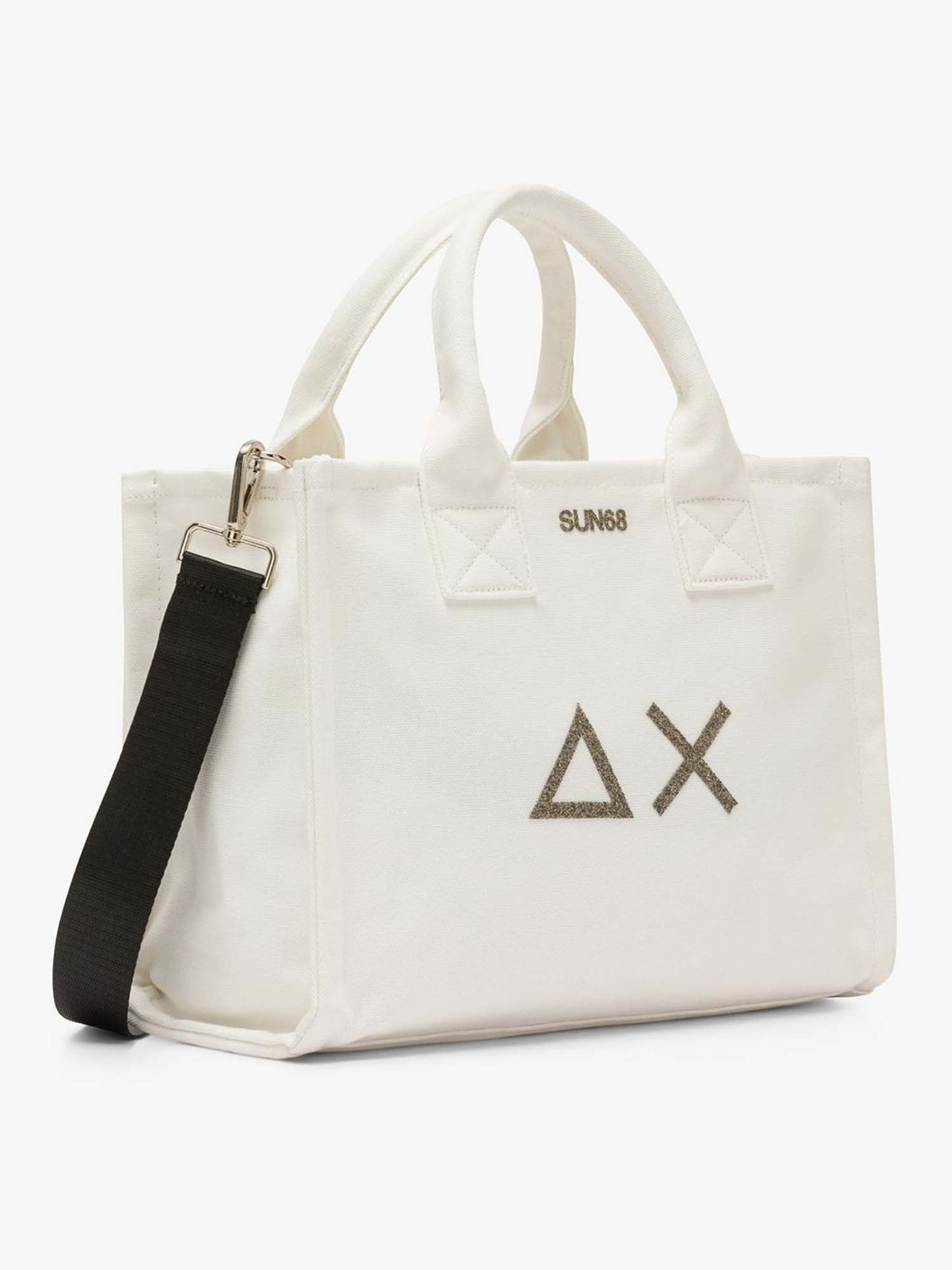 Sun68 Midi Bag Everyday, borsa da Donna in crema versatile e leggera