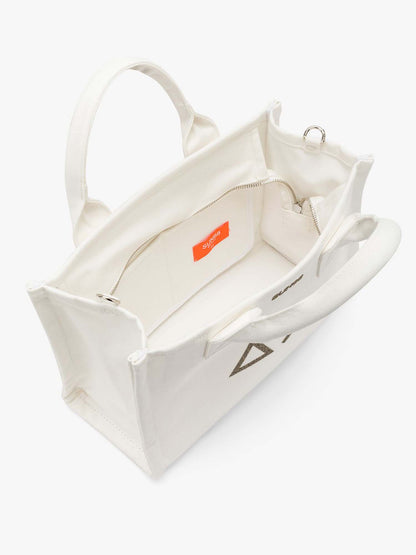 Sun68 Midi Bag Everyday, borsa da Donna in crema versatile e leggera