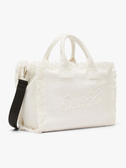 Sun68 Cali Tote bag in cotone color crema da Donna adulto