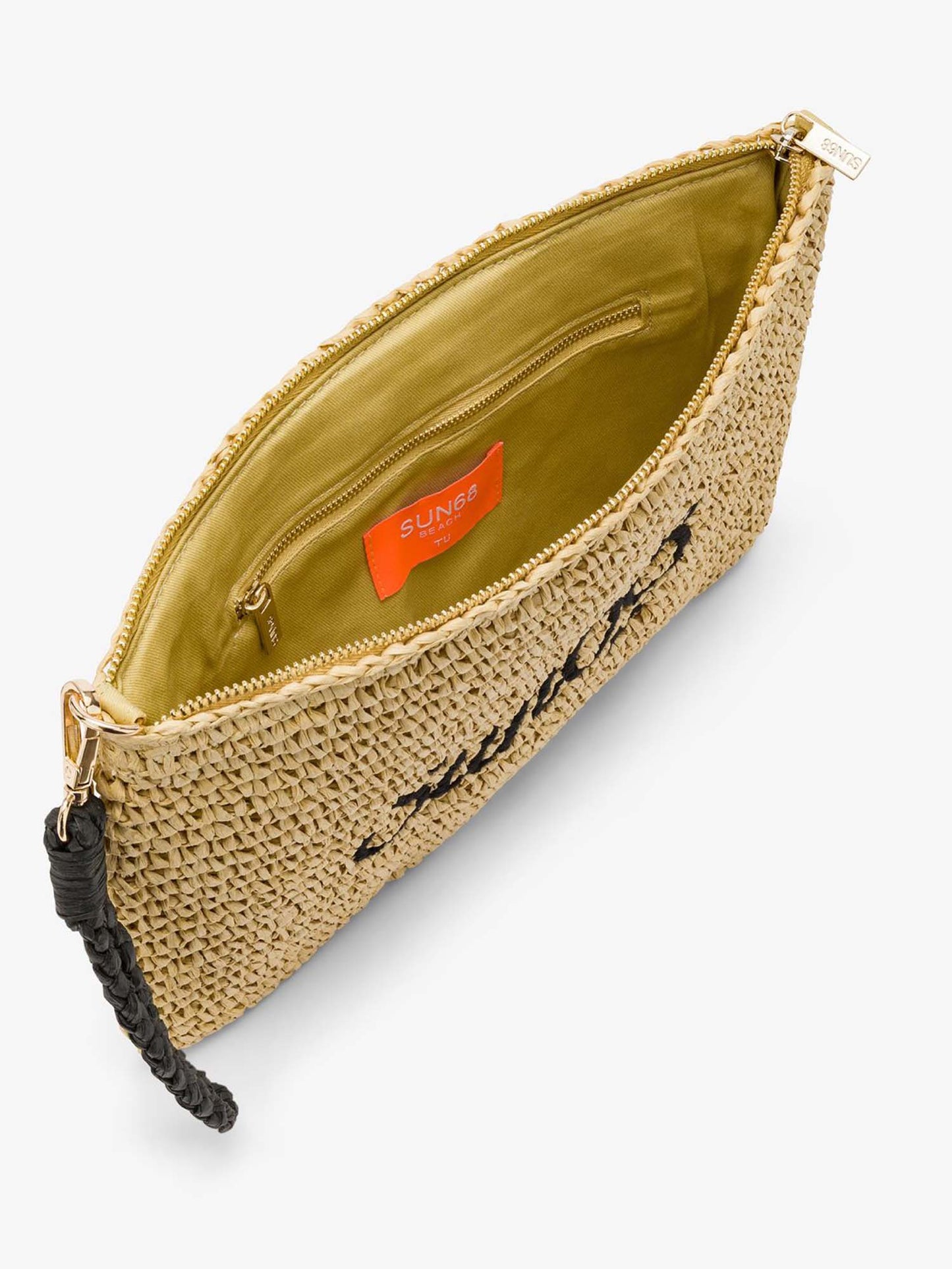Sun68 clutch in raffia beige casual da Donna adulto