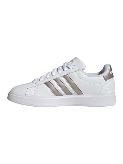 SNEAKERS GRAND COURT CLOUDFOAM ADIDAS DONNA BIANCO ARGENTO