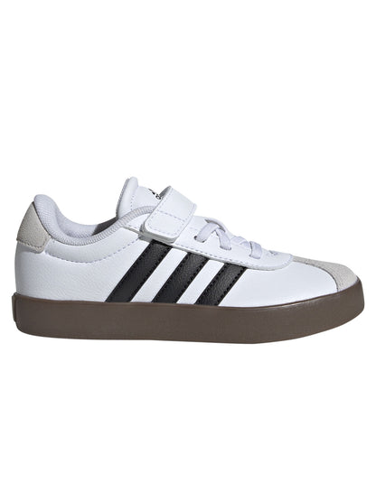 Sneakers Adidas VL Court 3.0 junior bimbo/a bianche e nere