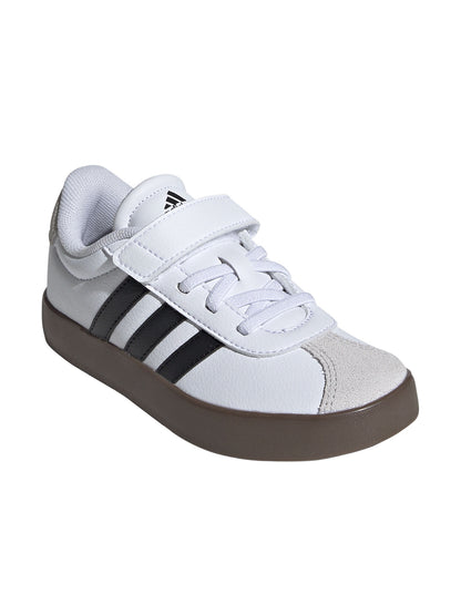 Sneakers Adidas VL Court 3.0 junior bimbo/a bianche e nere