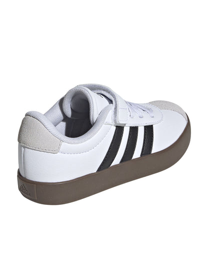 Sneakers Adidas VL Court 3.0 junior bimbo/a bianche e nere