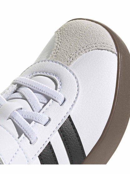 Sneakers Adidas VL Court 3.0 junior bimbo/a bianche e nere