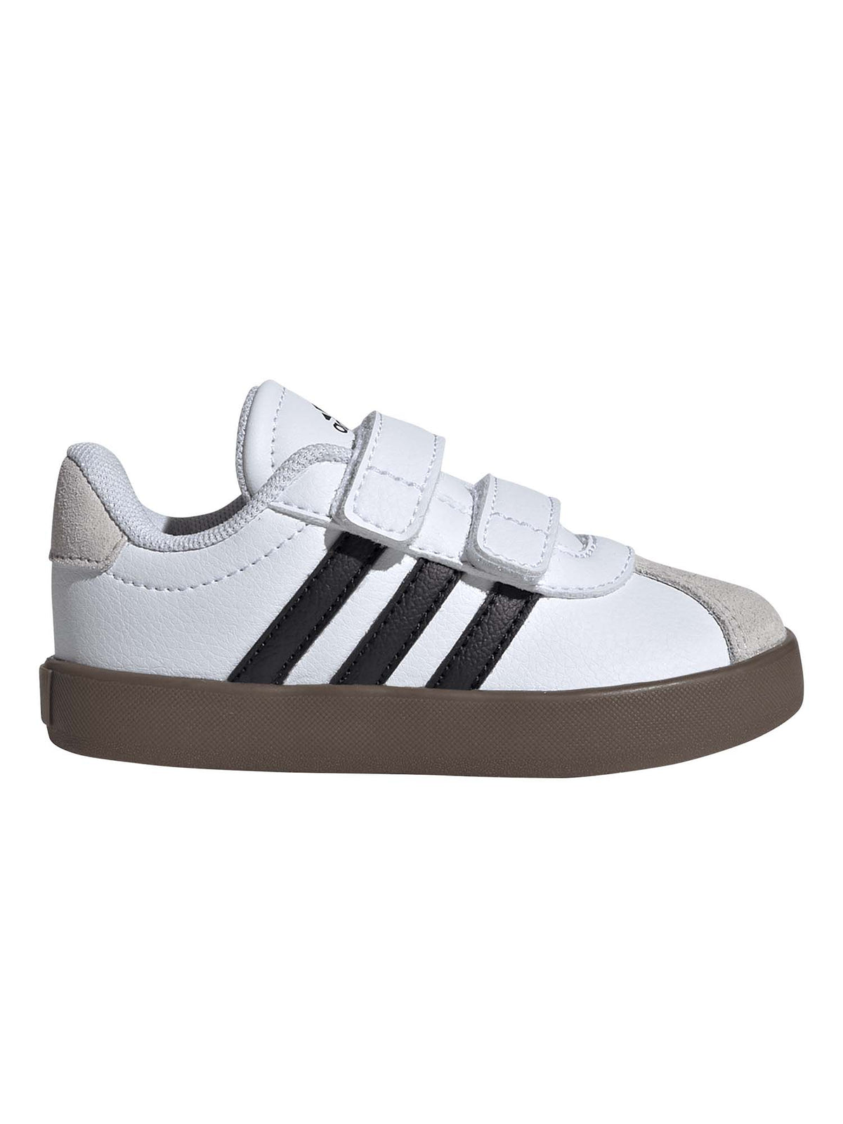 Adidas vl court 3 sneakers td da bambino/a bianco-nero
