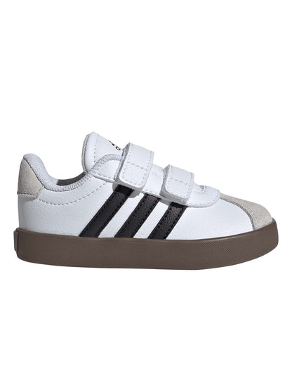 Adidas vl court 3 sneakers td da bambino/a bianco-nero