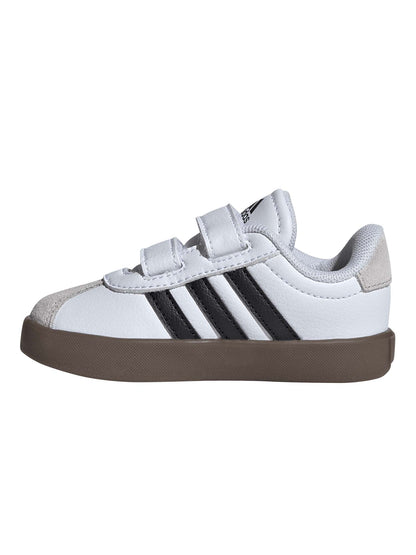 Adidas vl court 3 sneakers td da bambino/a bianco-nero