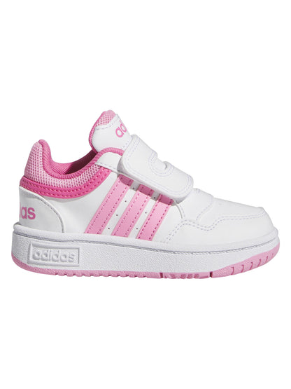 SNEAKERS HOOPS 3.0 ADIDAS DA BAMBINA BIANCO ROSA