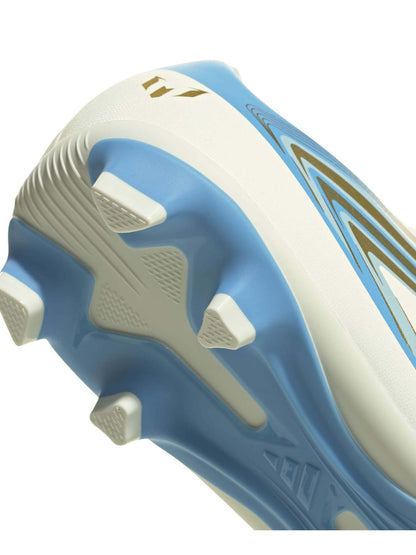 Adidas F50 Messi FG, scarpe Unisex bambino bianche