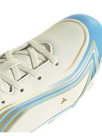 Adidas F50 Messi FG, scarpe Unisex bambino bianche