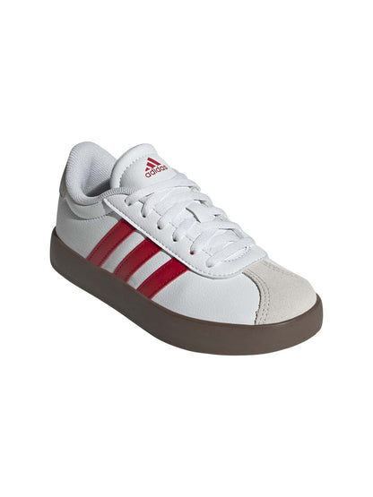 SNEAKERS VL COURT 3.0 ADIDAS JUNIOR UNISEX BIANCO-ROSSO