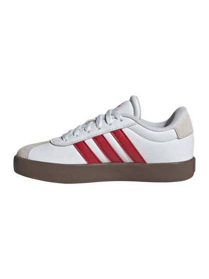 SNEAKERS VL COURT 3.0 ADIDAS JUNIOR UNISEX BIANCO-ROSSO