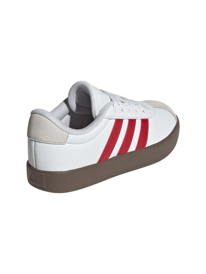 SNEAKERS VL COURT 3.0 ADIDAS JUNIOR UNISEX BIANCO-ROSSO