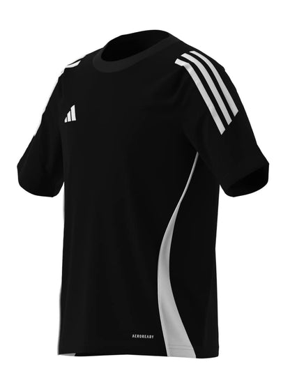 T-shirt calcio Adidas Tiro 24 per bambino nero unisex
