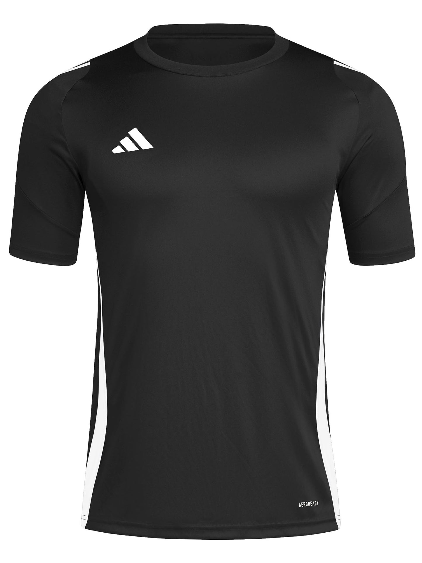 Adidas Tiro 24, t-shirt calcio da uomo nera a girocollo