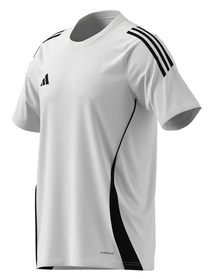 T-shirt Adidas Tiro 24 da uomo bianca per il calcio