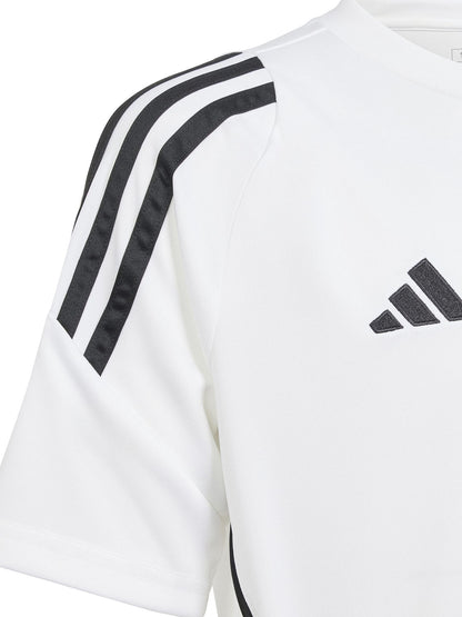 T-shirt calcio Adidas Tiro 24 junior bianca unisex bambino