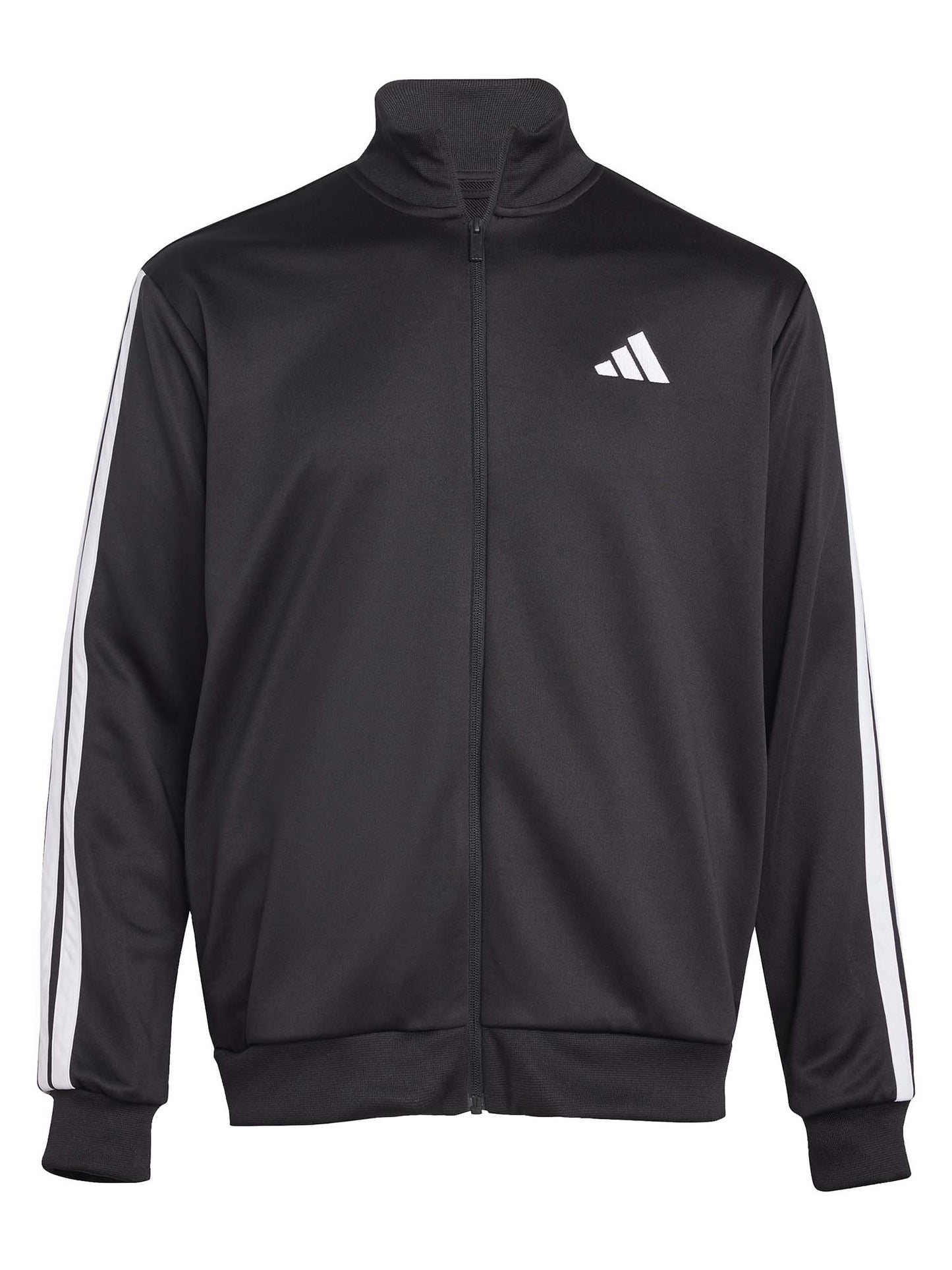Tuta nera Adidas Sportswear 3-Stripes da uomo in poliestere riciclato