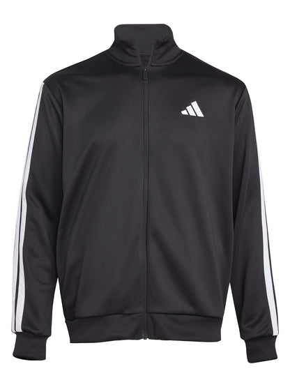 Tuta nera Adidas Sportswear 3-Stripes da uomo in poliestere riciclato