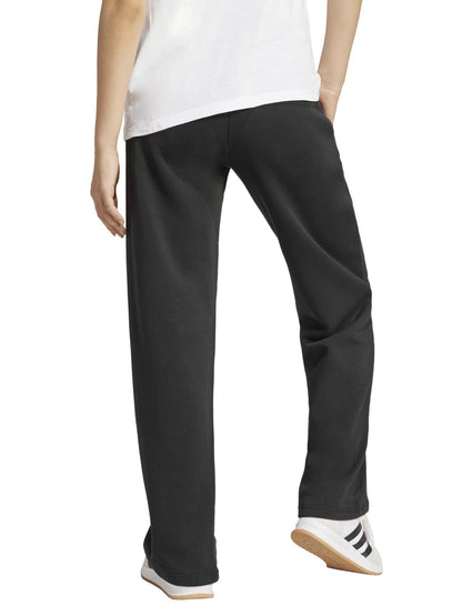 Adidas Essentials Small Logo Feel Cozy Open-Hem, pantalone da donna nero