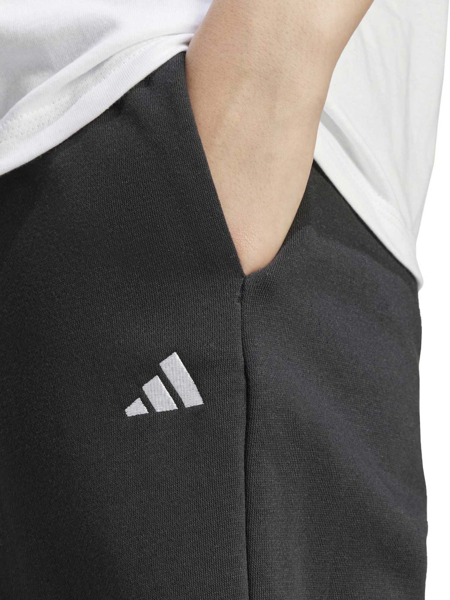 Adidas Essentials Small Logo Feel Cozy Open-Hem, pantalone da donna nero