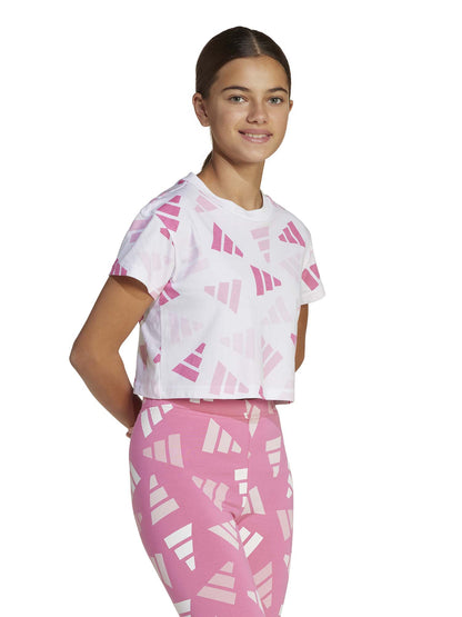 ADIDAS G. T-SHIRT MM - BIANCO FUXIA