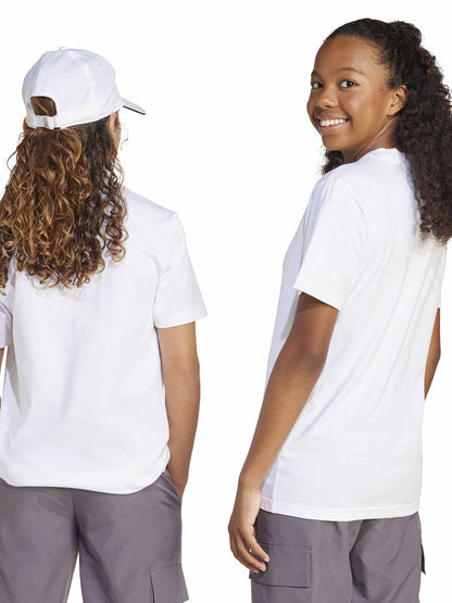 T-shirt Essentials Adidas da bimbo/a bianca