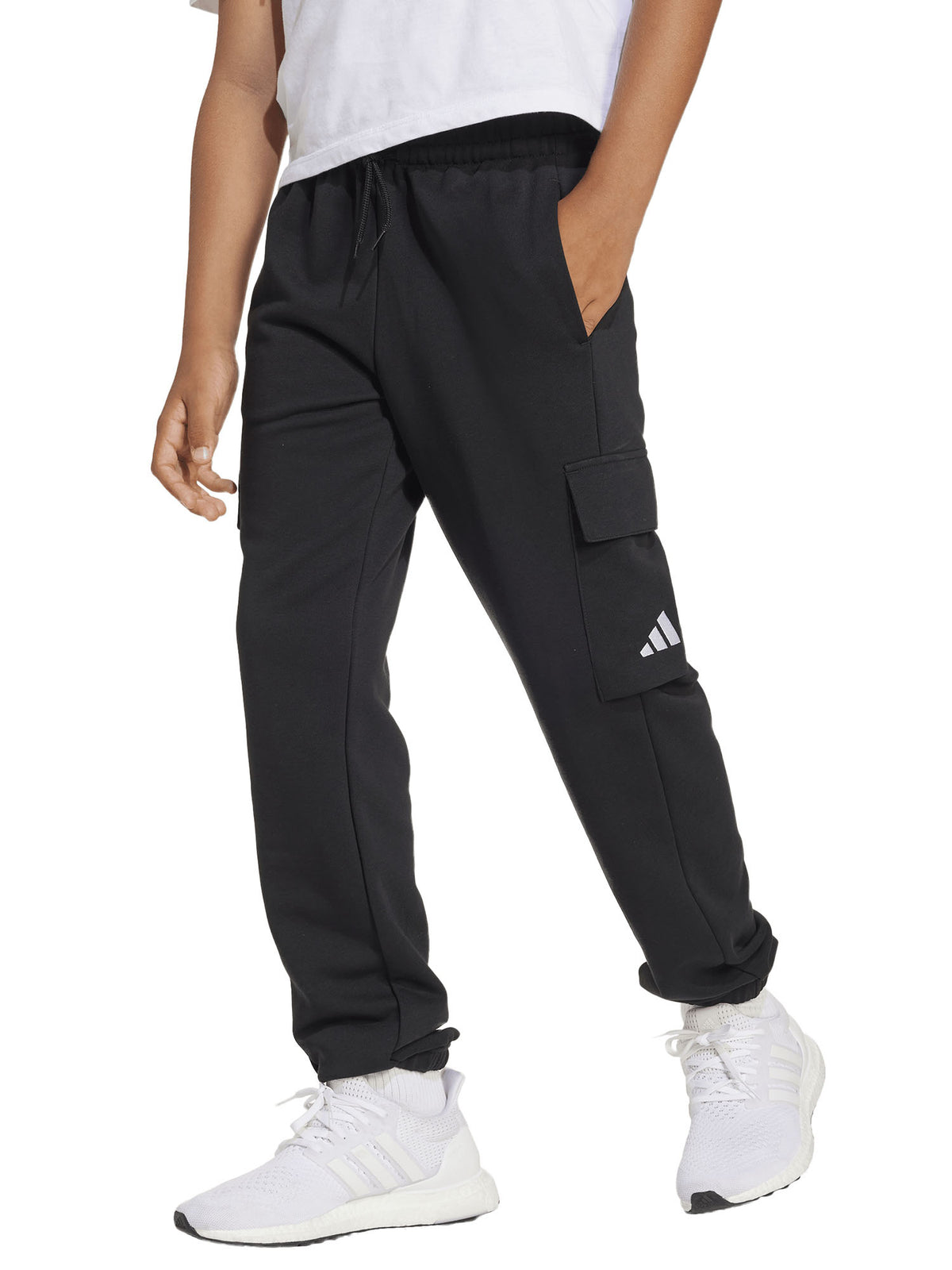 Adidas b panta cargo pantalone da bambino/a nero