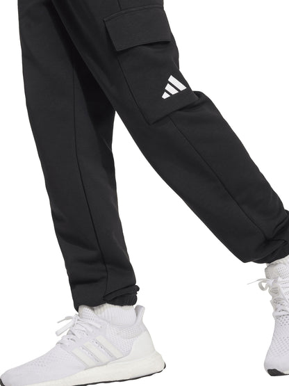 PANTALONE ESSENTIALS CARGO BAMBINI NERO