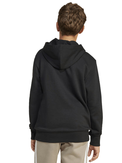 FELPA CON CAPPUCCIO ADIDAS JUNIOR UNISEX NERO