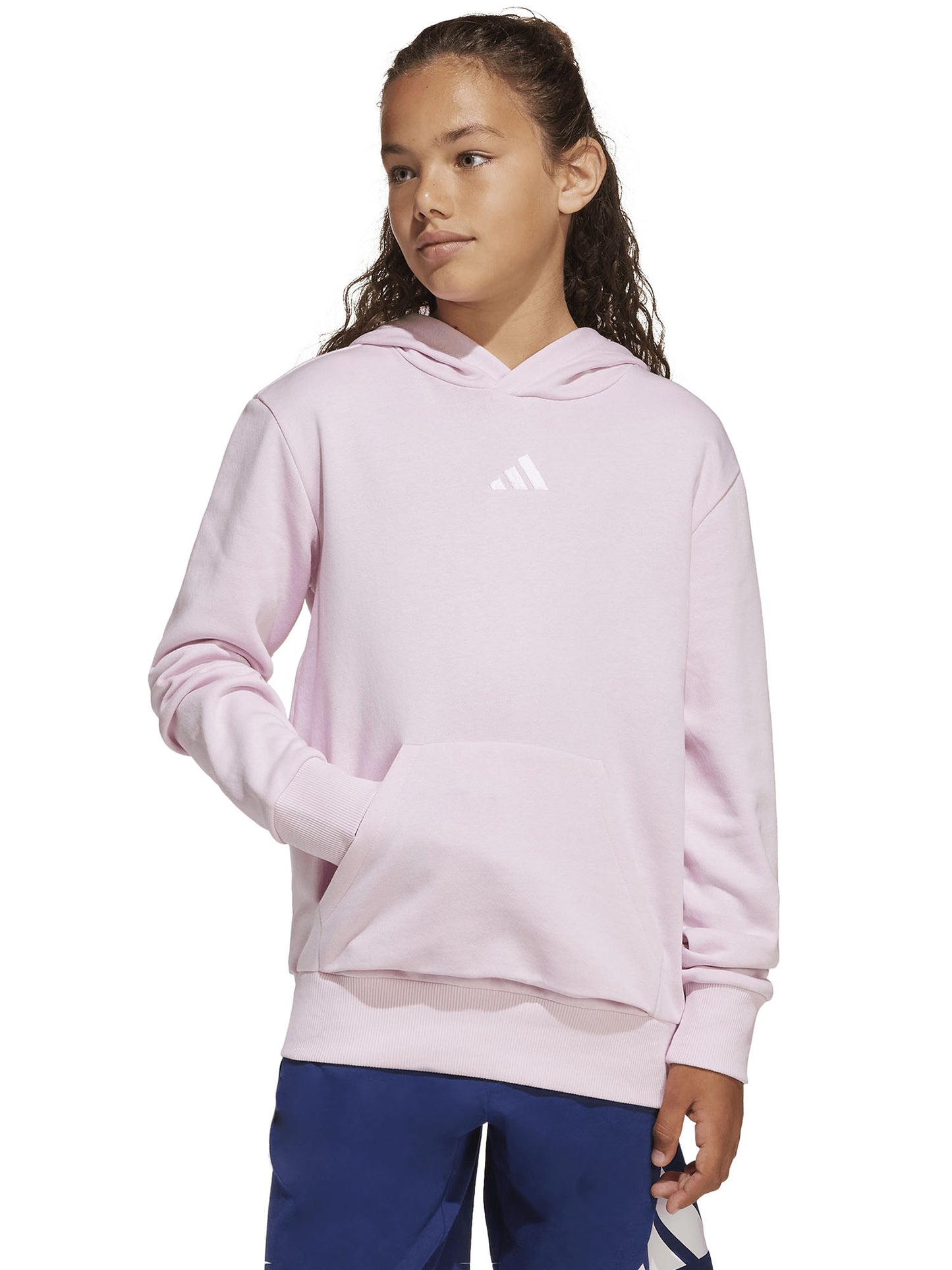 FELPA CON CAPPUCCIO ESSENTIALS ADIDAS BAMBINA ROSA